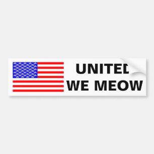 United We Meow Autoaufkleber