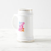 United We Rise Bierglas (Vorderseite Links)