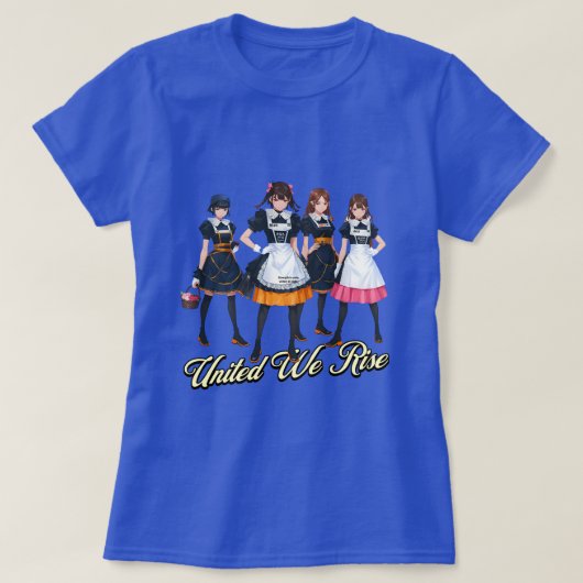 United We Rise: Eine Feier der Einheit und des Die T-Shirt (Design vorne)