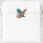 United We Soar Quadratischer Aufkleber (Tasche)