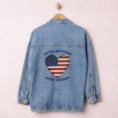 United We Stand Patriotic Denim Jacket Jeansjacke (Hangar)