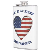 United We Stand Patriotic Flachmann (Links)
