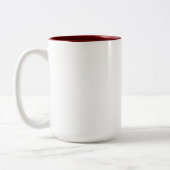 United We Stand Patriotic Hearts Zweifarbige Tasse (Links)