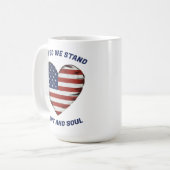 United We Stand Patriotic Kaffeetasse (Vorderseite Links)