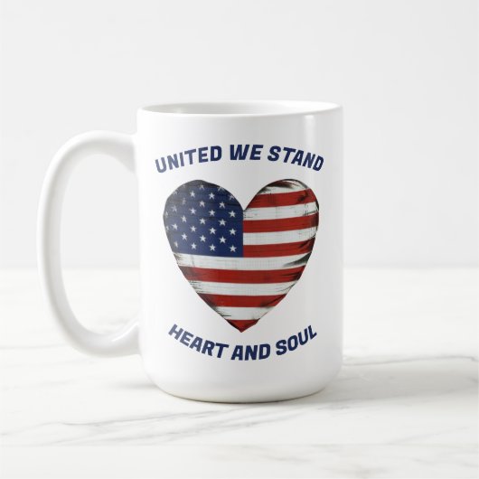 United We Stand Patriotic Kaffeetasse (Links)