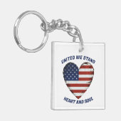 United We Stand Patriotic Schlüsselanhänger (Vorderseite links)