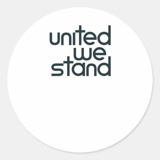 United We Stand Sticker (Vorderseite)