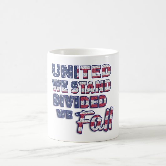 United We Stand Typografy Coffee Tasse (Mittel)