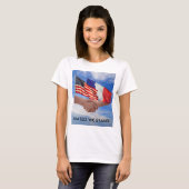 United We Stand USA & Frankreich Women's Basic T - T-Shirt (Vorne ganz)