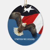 United We Stand/USA Keramik Ornament (Links)