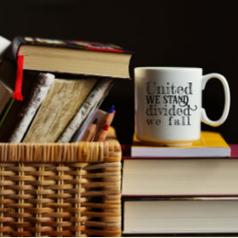 United we steht hinter dem Sprichwort der Förderun Kaffeetasse