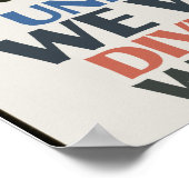 United We Win Gewerkschaften Poster (Ecke)