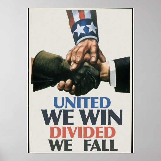 United We Win Gewerkschaften Poster (Vorne)