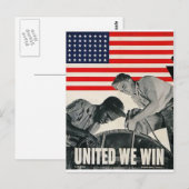 United We Win! Postkarte (Vorne/Hinten)