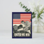 United We Win Postkarte (Stehend Vorderseite)
