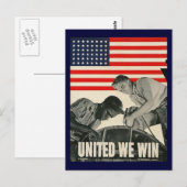 United We Win Postkarte (Vorne/Hinten)