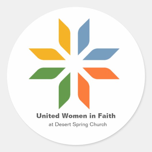 United Women in Faith-Aufkleber Runder Aufkleber (Vorderseite)