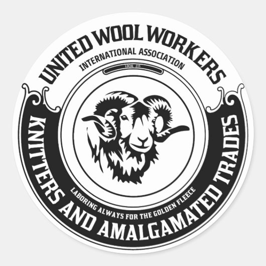United Wool Workers Aufkleber (Vorderseite)