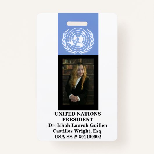 #UNITEDNATIONS AUSWEIS (Vorderseite)