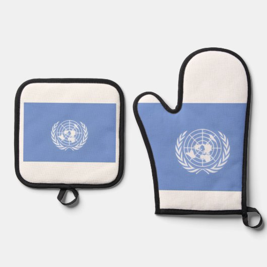 #UNITEDNATIONS OFENHANDSCHUH & Topflappen-Set (Vorderseite)