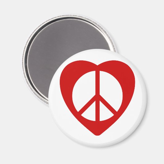 Unitheist-Friedenszeichen Magnet (Vorderseite/Rückseite)