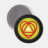 Unitheist-Logo Sonnenburst Magnet (Vorderseite/Rückseite)