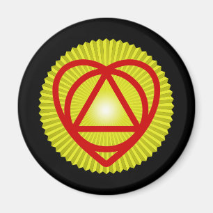 Unitheist-Logo Sonnenburst Magnet