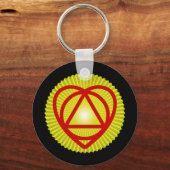 Unitheist-Logo Sonnenburst Schlüsselanhänger (Vorderseite)