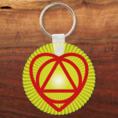 Unitheist-Logo Sonnenburst Schlüsselanhänger (Vorderseite)