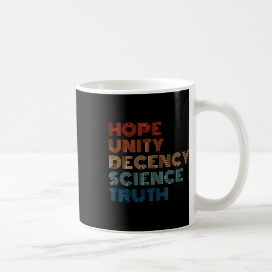 Unity Anstand Science Truth Kaffeetasse (Rechts)