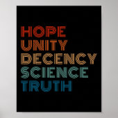 Unity Anstand Science Truth Poster (Vorne)