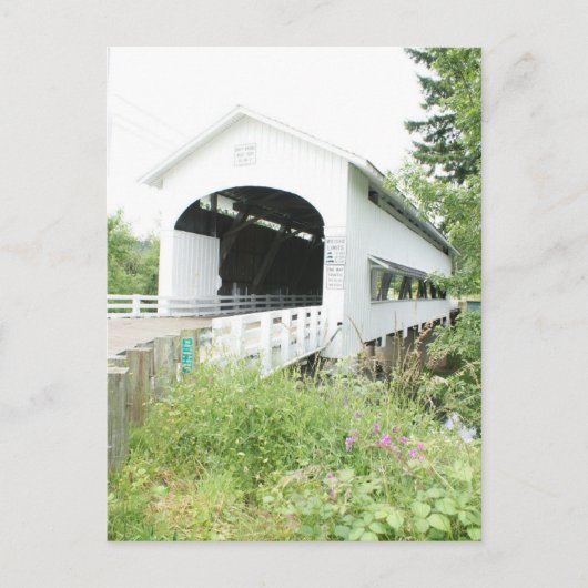 Unity Covered Bridge Postkarte (Vorderseite)