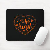 Unity Day Be Kind Kindness Orange Anti Bullying Te Mousepad (Mit Mouse)