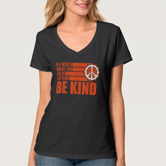 Unity Day Choose Kindness Be Kind End Bullying T-Shirt (Vorderseite)