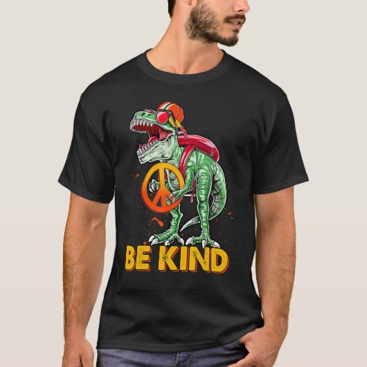 Unity Day Dinosaurier Rex Sei freundlich gegen Sch T-Shirt (Vorderseite)