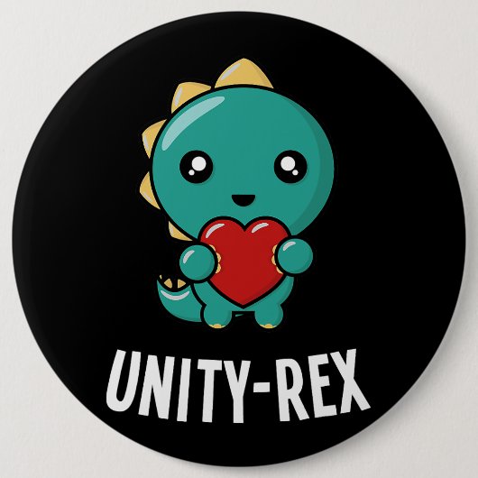Unity Day Kind Dinosaurier TRex UnityRex Anti Bull Button (Vorderseite)