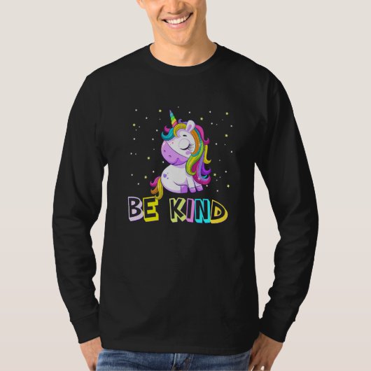 Unity Day Orange  Anti Bullying Unicorn Be Kind T-Shirt (Vorderseite)