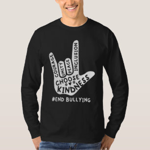 Unity Day Orange Anti-Mobbing-Liebe-Gebärdensprach T-Shirt