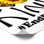 Unity Day Orange Be Kind Leopard Heart Anti Bullyi Poster (Ecke)