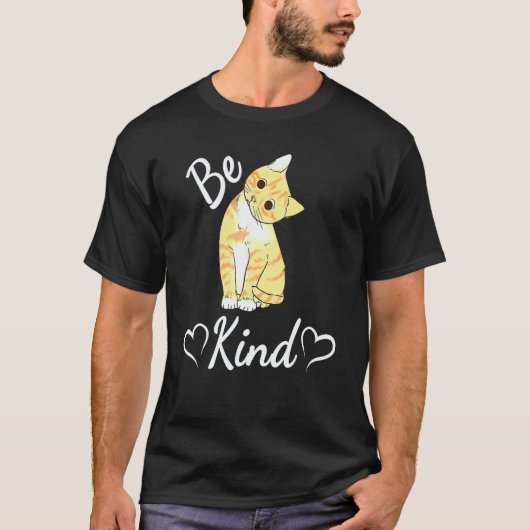 Unity Day Orange Cat Anti Bullying Be Kind T-Shirt (Vorderseite)
