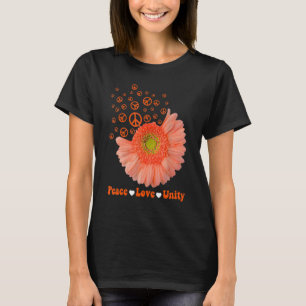 Unity Day Orange Daisy Peace Liebe Unity Anti Bull T-Shirt