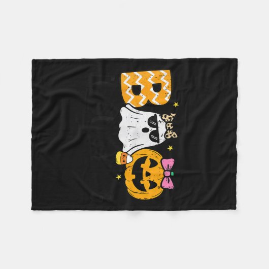 Unity Day Orange Ghost Boo Anti Bullying Halloween Fleecedecke (Vorderseite (Horizontal))