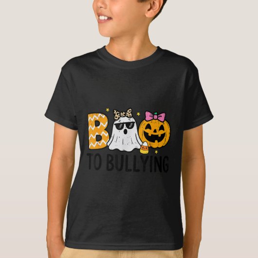 Unity Day Orange Ghost Boo Anti Bullying Halloween T-Shirt (Vorderseite)