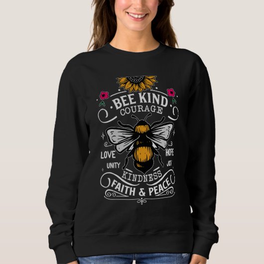 Unity Day Orange Heart Be Kind Anti Bullying Sweatshirt (Vorderseite)