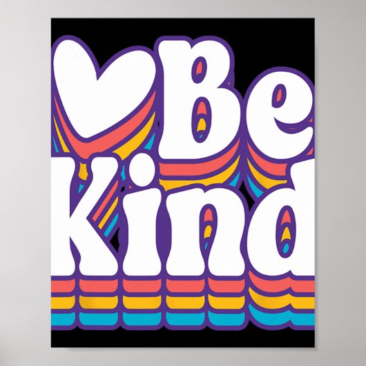 Unity Day Orange Heart sei ein freundlicher Anti-B Poster (Vorne)