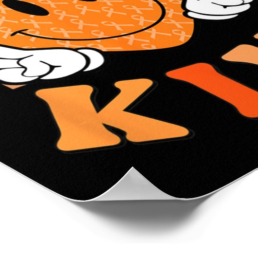 Unity Day Orange Heart Sei nett gegen Schikanen Te Poster (Ecke)