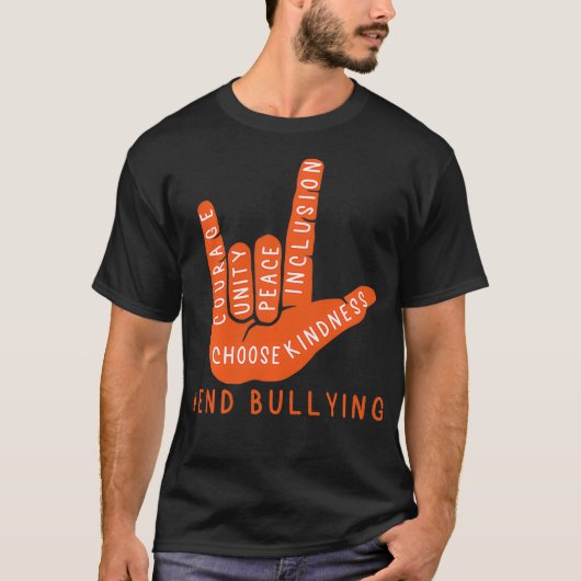 Unity Day Orange Kids 2021 Anti Bullying Liebe Sig T-Shirt (Vorderseite)