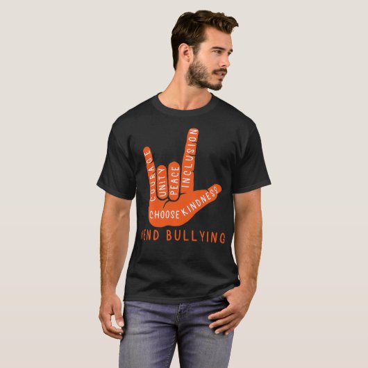 Unity Day Orange Kids 2021 Anti Bullying Liebe Sig T-Shirt (Vorne ganz)