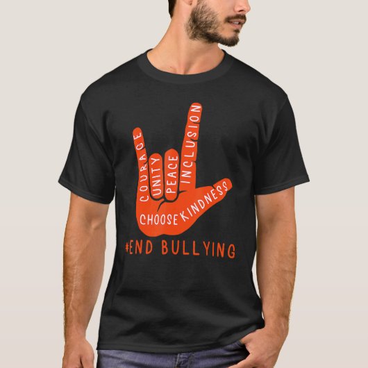 Unity Day Orange Kids 2022 Anti Bullying Liebe Sig T-Shirt (Vorderseite)
