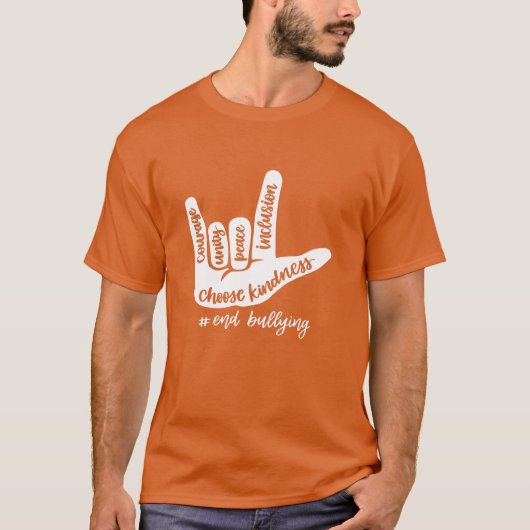 Unity Day Orange Kids 2022 Anti Bullying Liebe Sig T-Shirt (Vorderseite)
